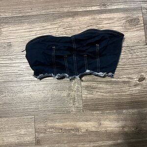 Forever 21 Blue Crop Top Stylish and Trendy
